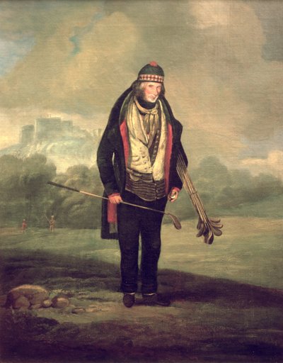 Caddie Willie at Bruntsfield, Edinburgh, 1824 by C.H Robertson